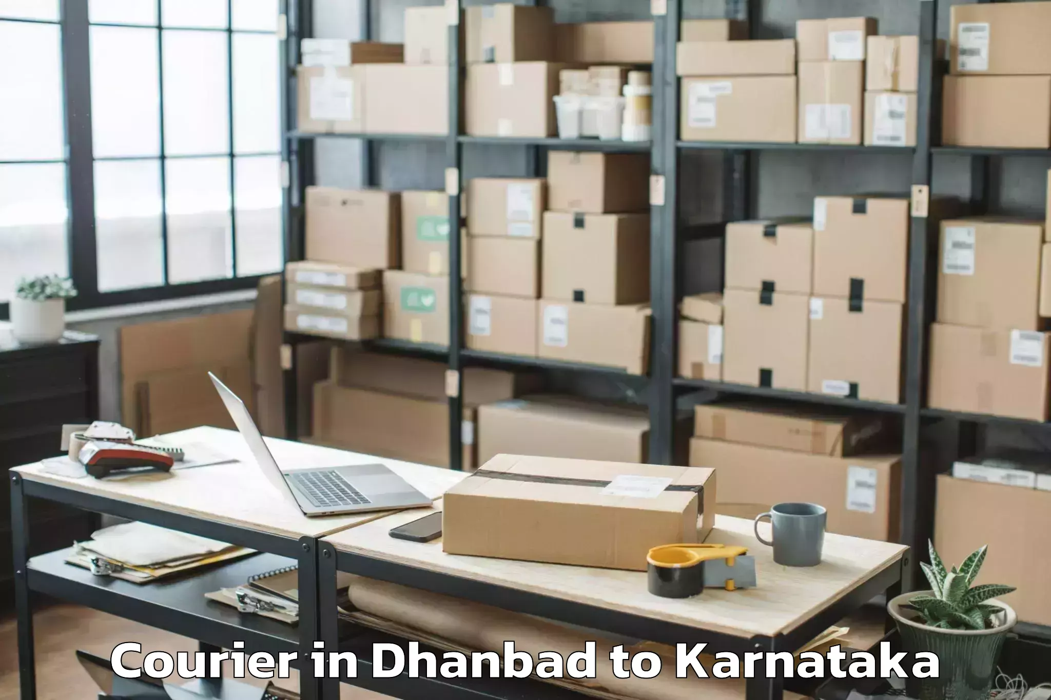 Book Your Dhanbad to Hukeri Courier Today